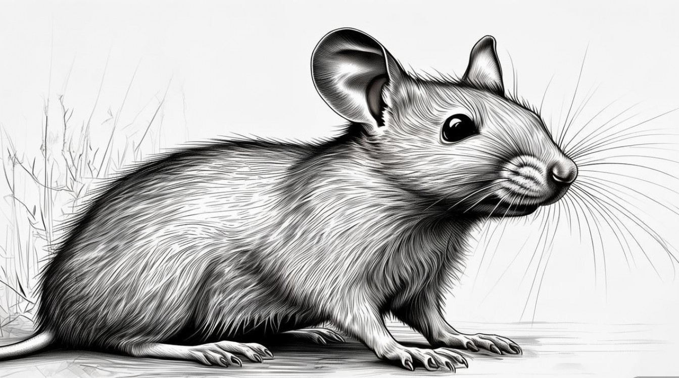 鼠年创意线描，2025年最新设计灵感？-图1