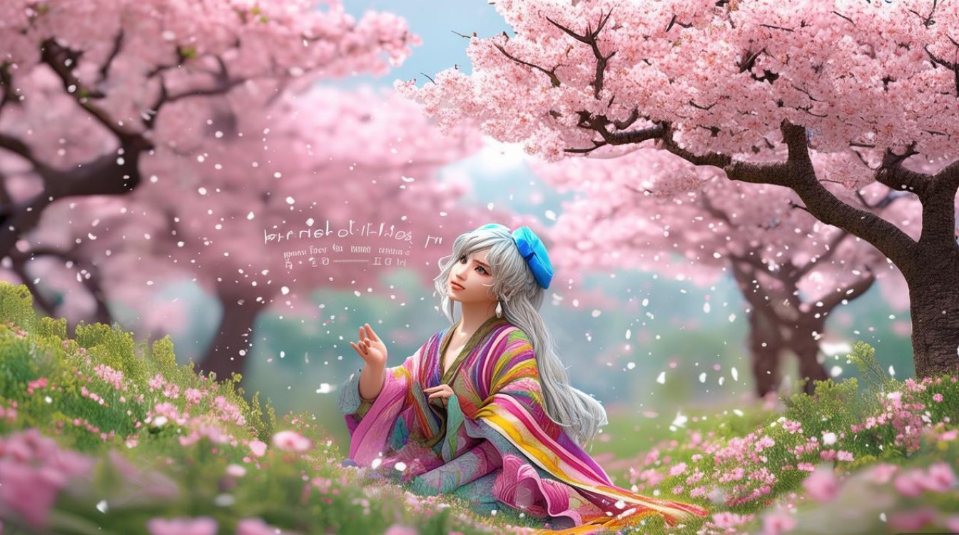 创意画春人物，创意画 春天-图1