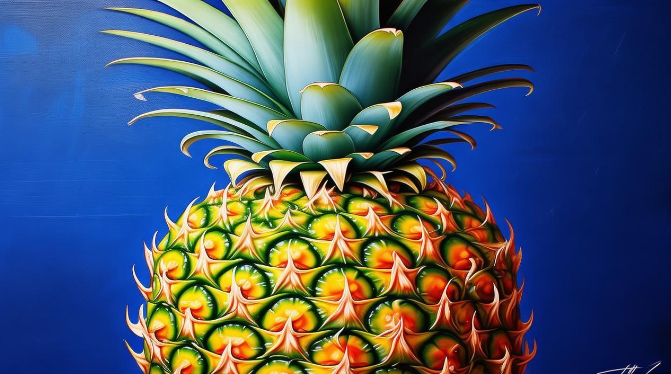 创意菠萝画-图1