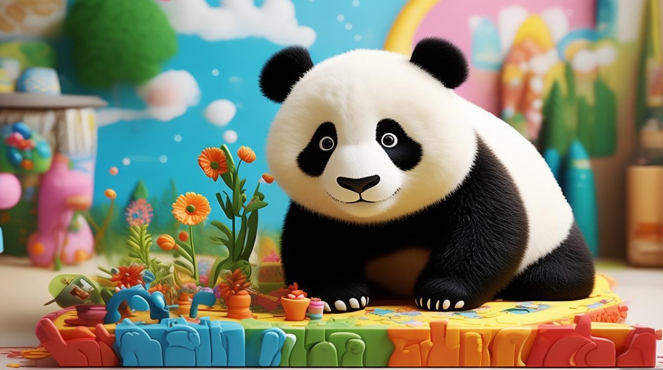 2025年最新熊猫创意儿童画,有哪些新玩法?-图1 2025年最新熊猫创意儿童画,有哪些新玩法?-图1