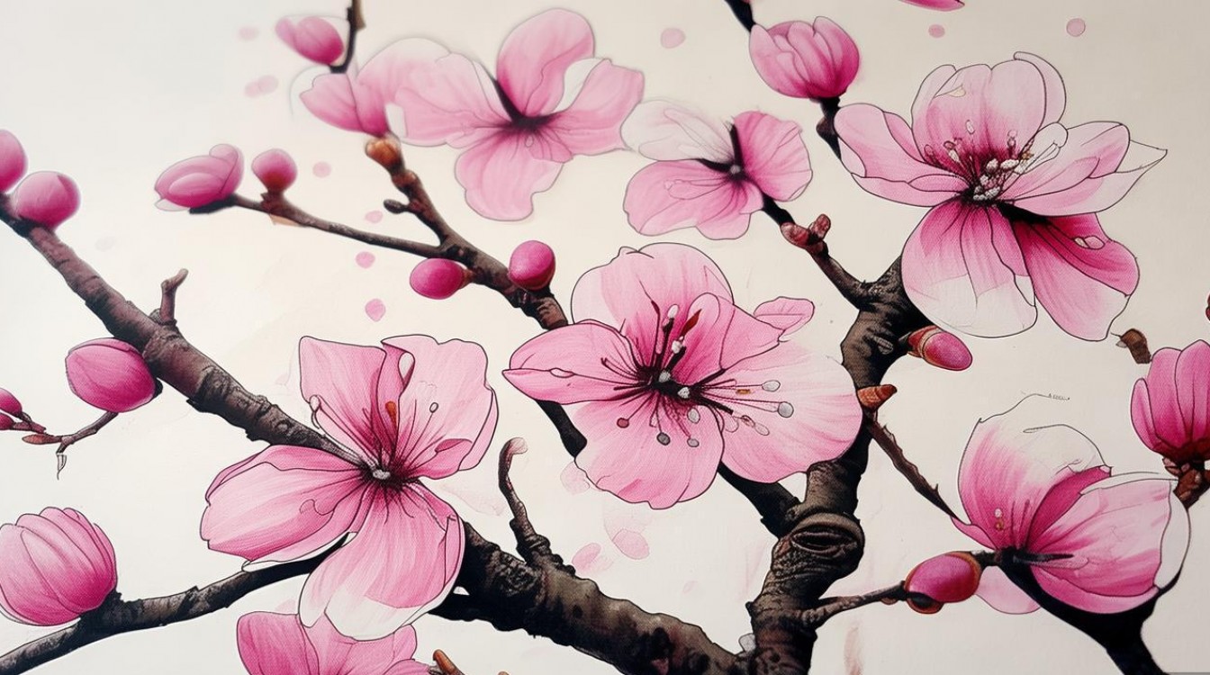 2025最新儿童梅花创意画,这样画才有趣吗?-图1 2025最新儿童梅花创意画,这样画才有趣吗?-图1