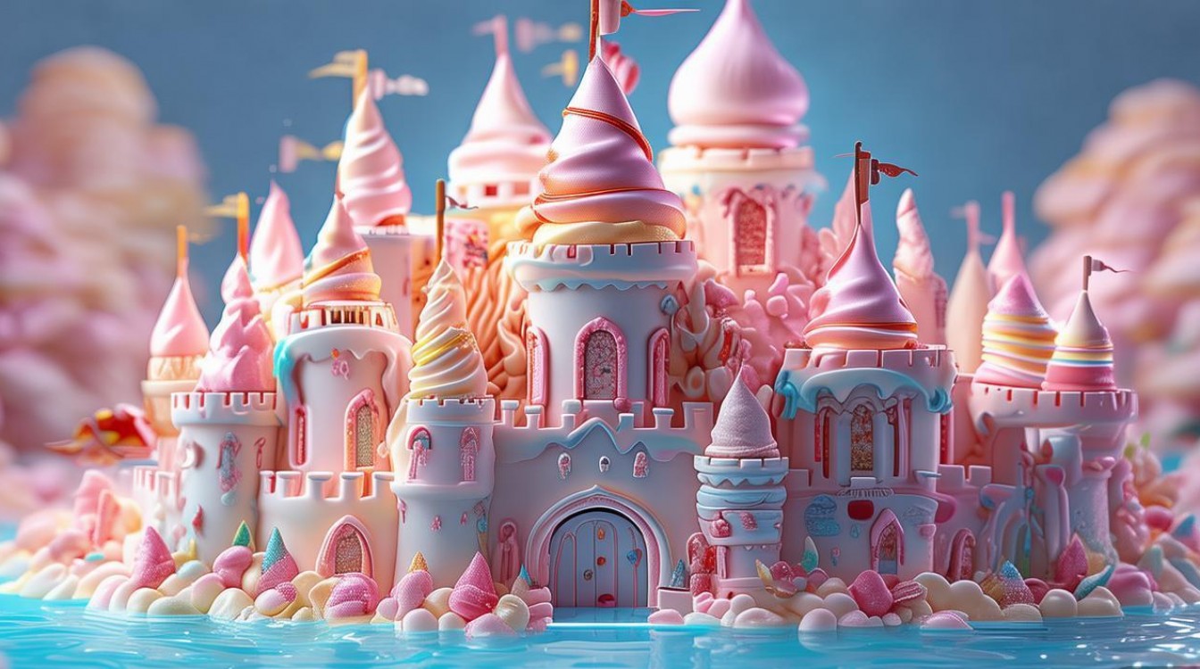 冰激凌城堡创意儿童画,今年夏天会火吗?-图1 冰激凌城堡创意儿童画,今年夏天会火吗?-图1