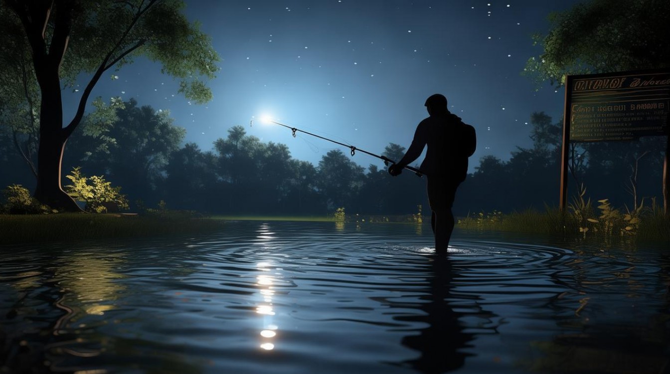 晚上鱼塘钓鱼技巧-图1