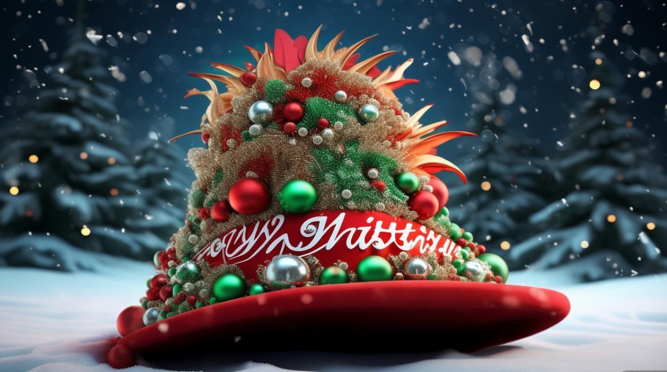 圣诞帽创意画有哪些简单又好看的点子？-图1