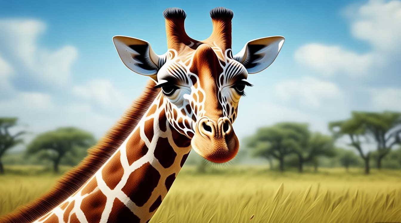 长颈鹿创意画图片，有哪些独特创意？-图1