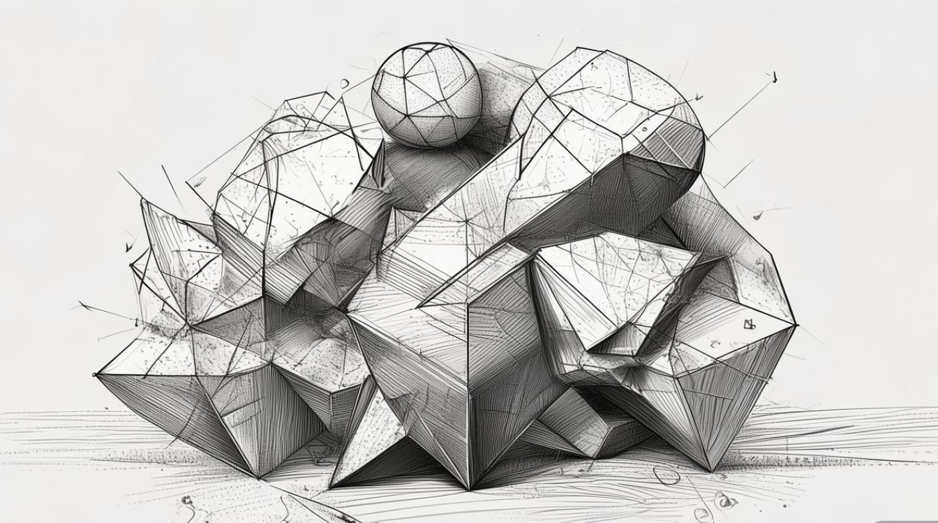 素描创意几何体-图1