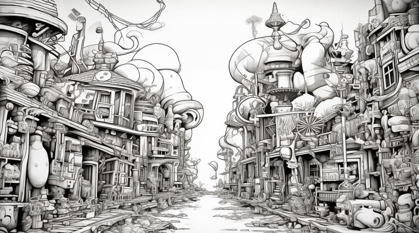 黑白画有创意图片大全-图1