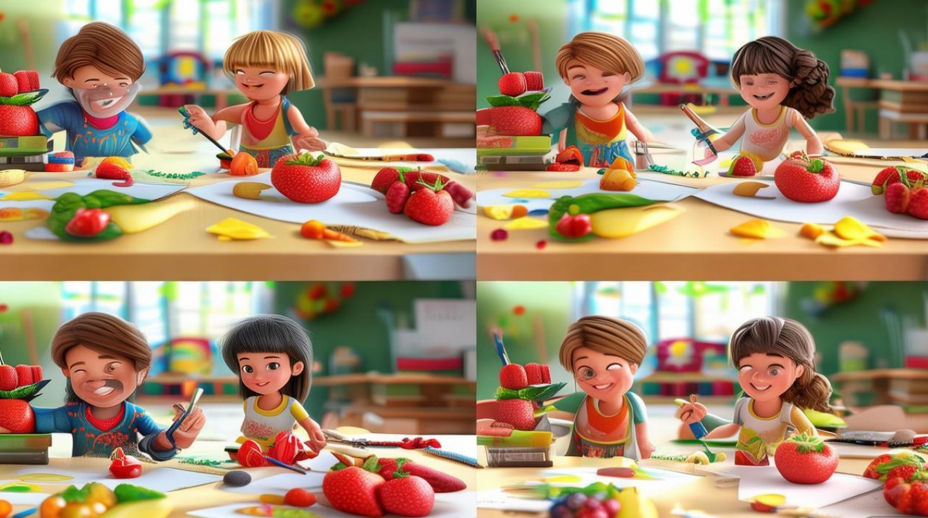 幼儿园水果创意画-图1