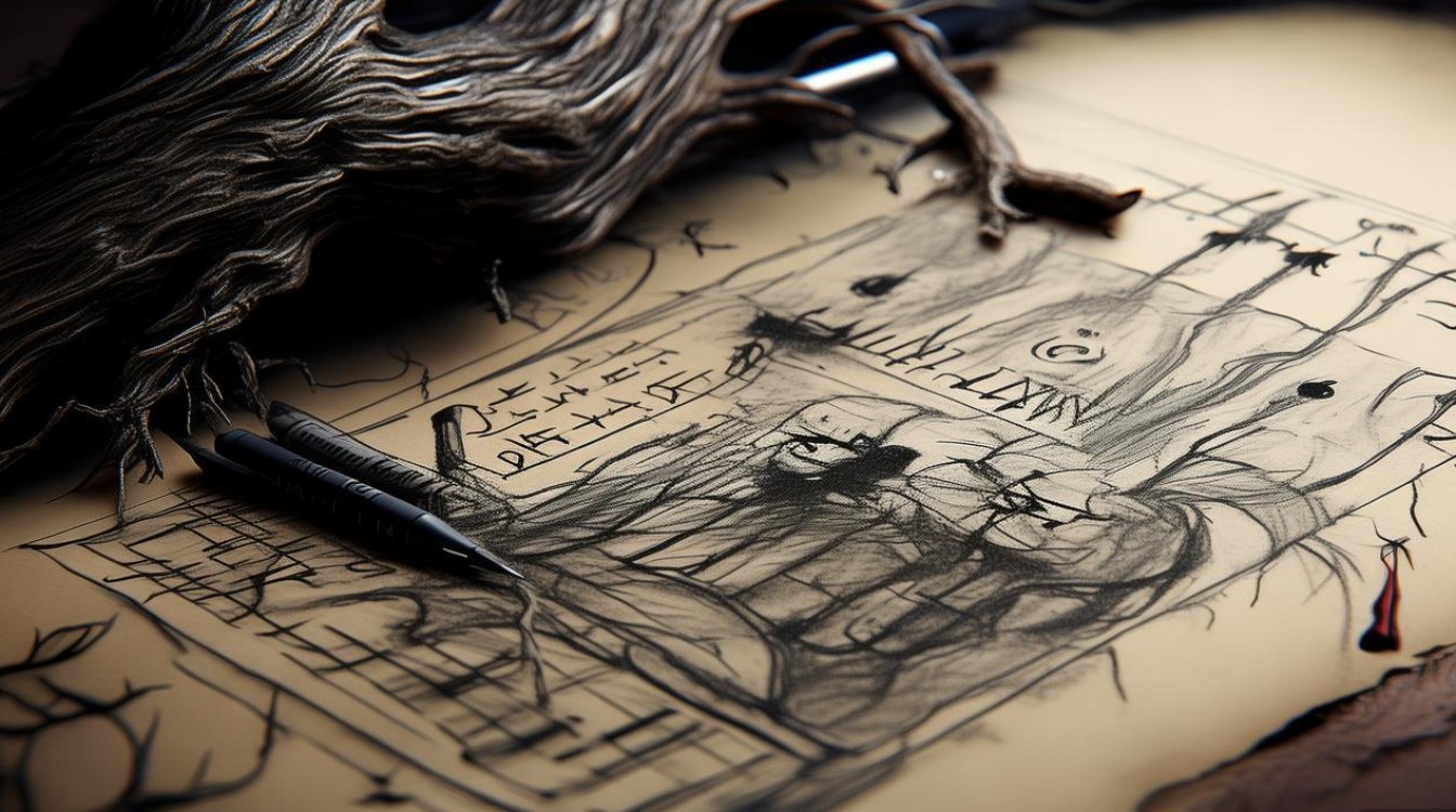 恐怖创意素描-图1