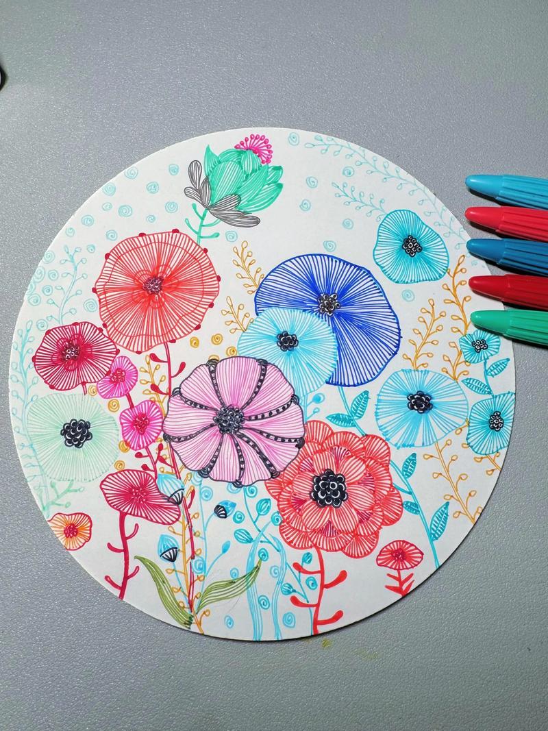 花创意线描-图3 花创意线描-图3