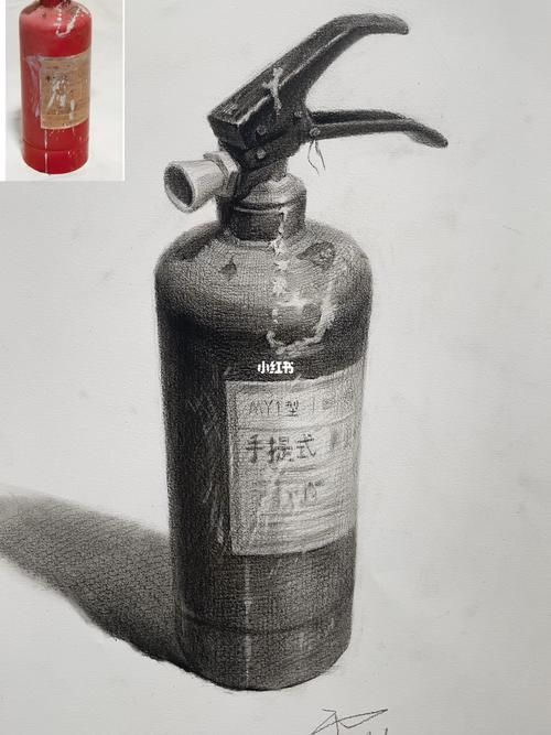 灭火器创意素描-图1 灭火器创意素描-图1