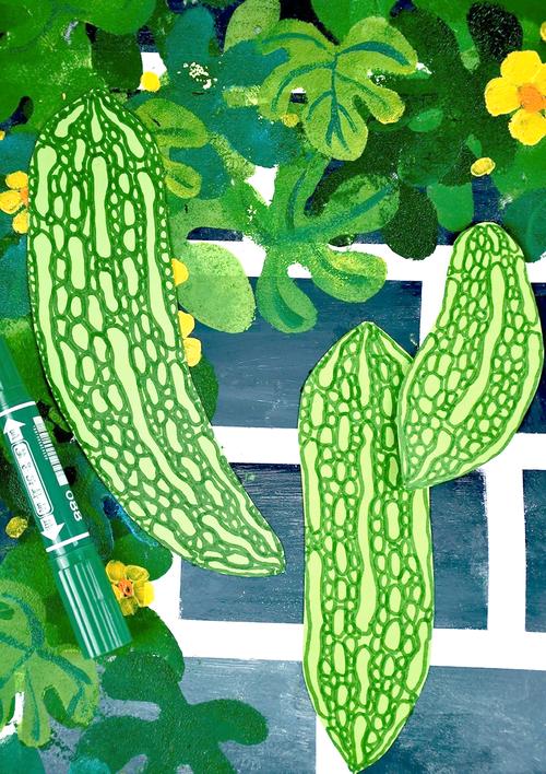 绿色创意儿童画-图1 绿色创意儿童画-图1