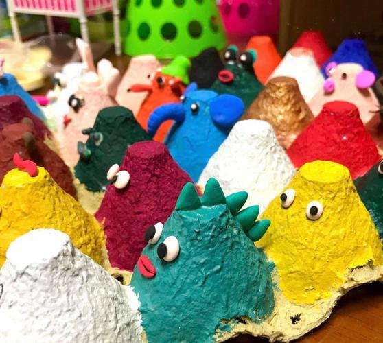 鸡蛋盘创意手工图片图库-图2