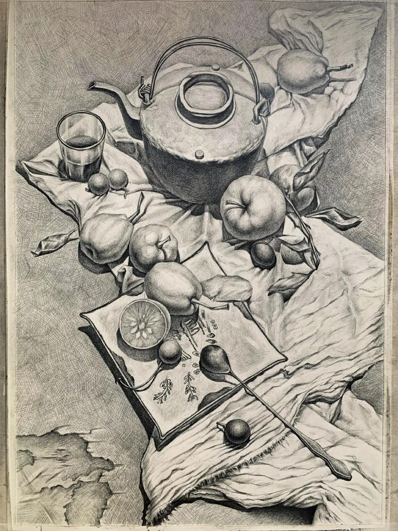 俯视创意素描，如何颠覆传统视角？-图2