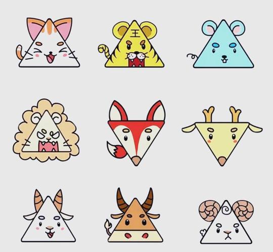 创意三角形动物-图1 创意三角形动物-图1