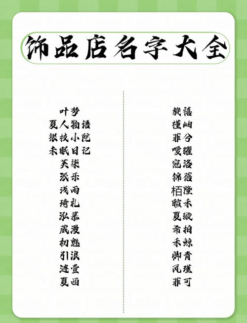 创意店名字-图1