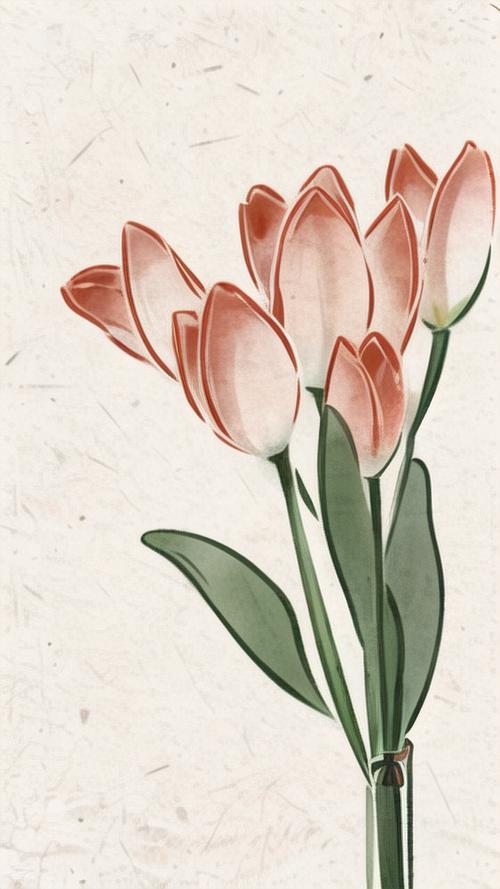 郁金香创意插画-图2