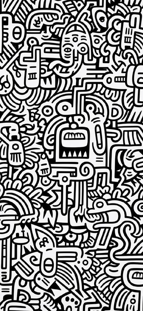 创意涂鸦黑白-图1 创意涂鸦黑白-图1