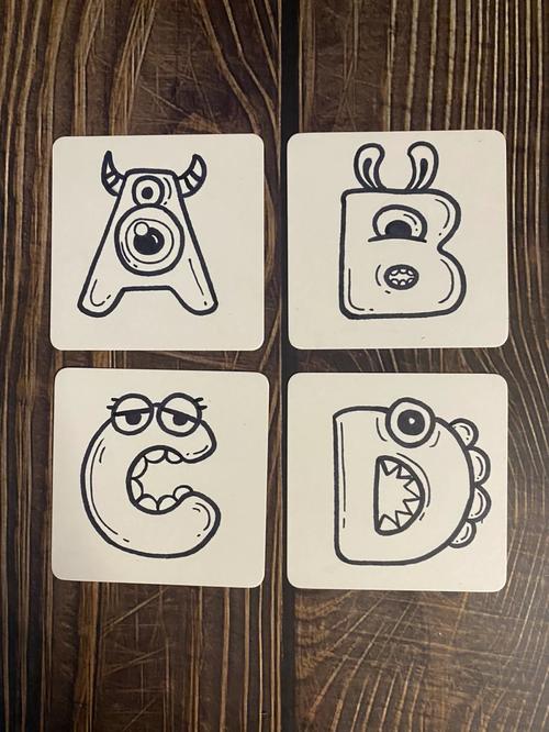 轮廓共生图形创意字母-图2