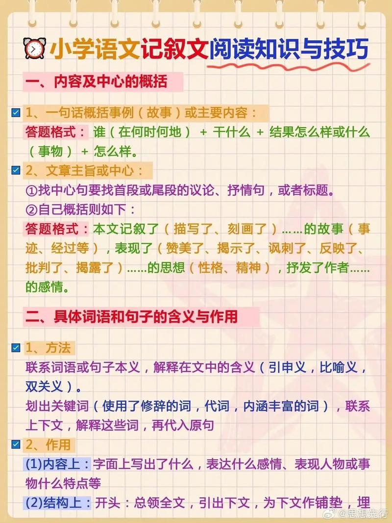 小学记叙文技巧-图2 小学记叙文技巧-图2