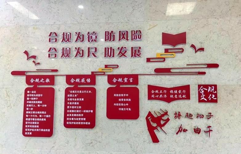 银行文化墙创意设计图片欣赏-图1