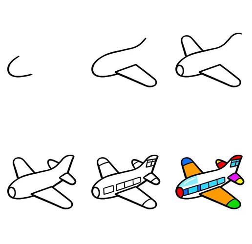 创意飞机画,创意飞机画法-图1 创意飞机画,创意飞机画法-图1