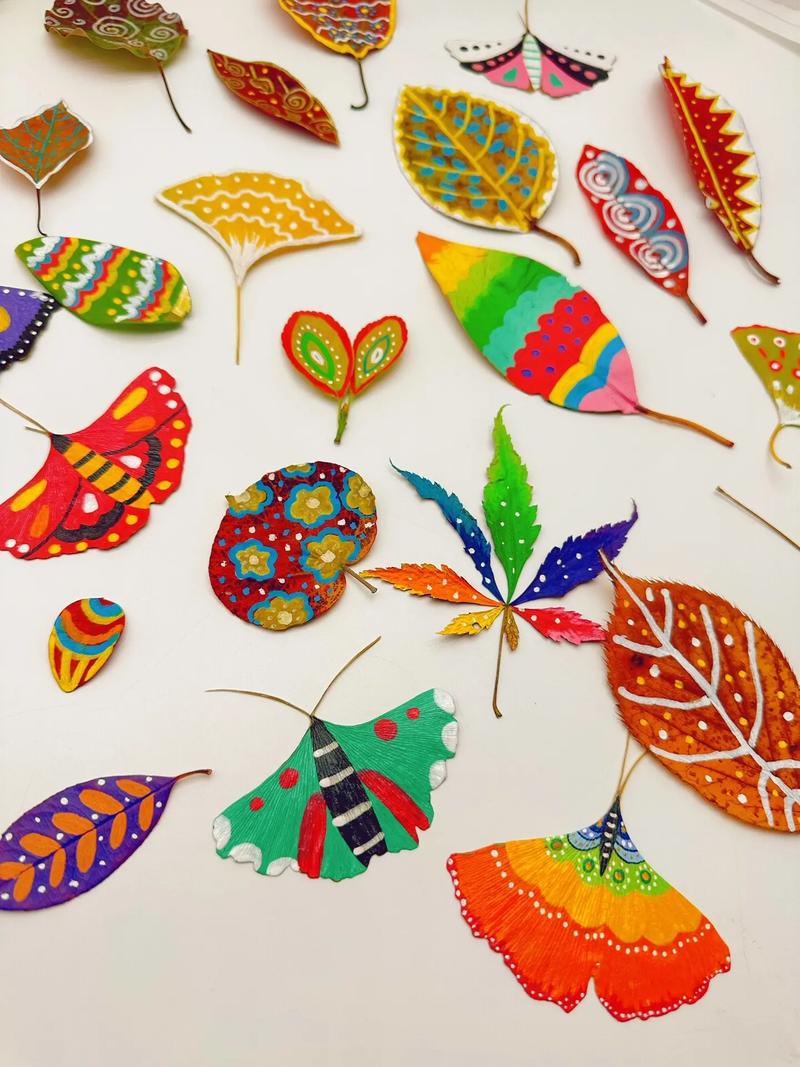 树叶创意画作品,树叶创意画作品图片大全-图2 树叶创意画作品,树叶创意画作品图片大全-图2