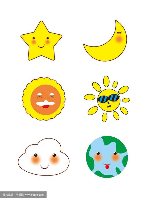 星星月亮太阳创意画，星星月亮太阳简笔画-图2