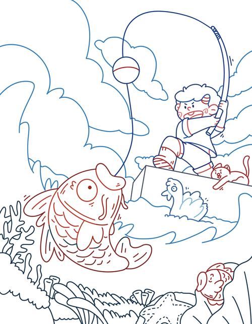 创意钓鱼图片，鱼上钩了吗？-图3