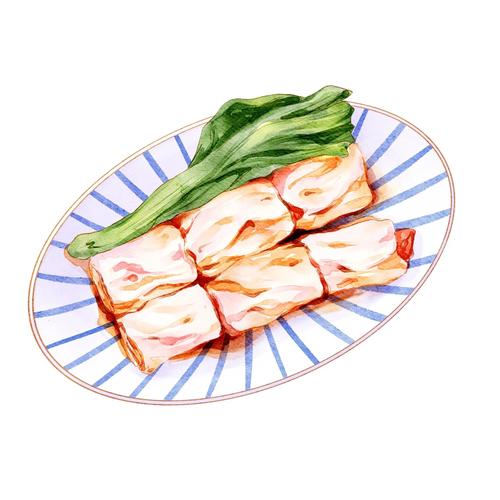 肠粉新创意，肠粉创意画-图1