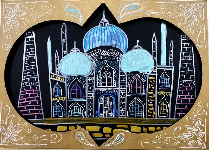 泰姬陵创意美术，泰姬陵创意美术课件-图1