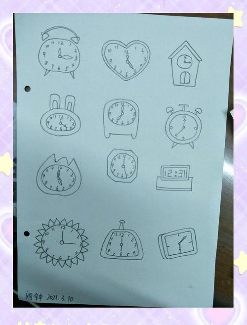 闹钟创意画，闹钟还能这样画？-图1