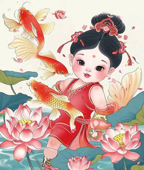 年画娃娃创意画，如何画出独特韵味？-图3