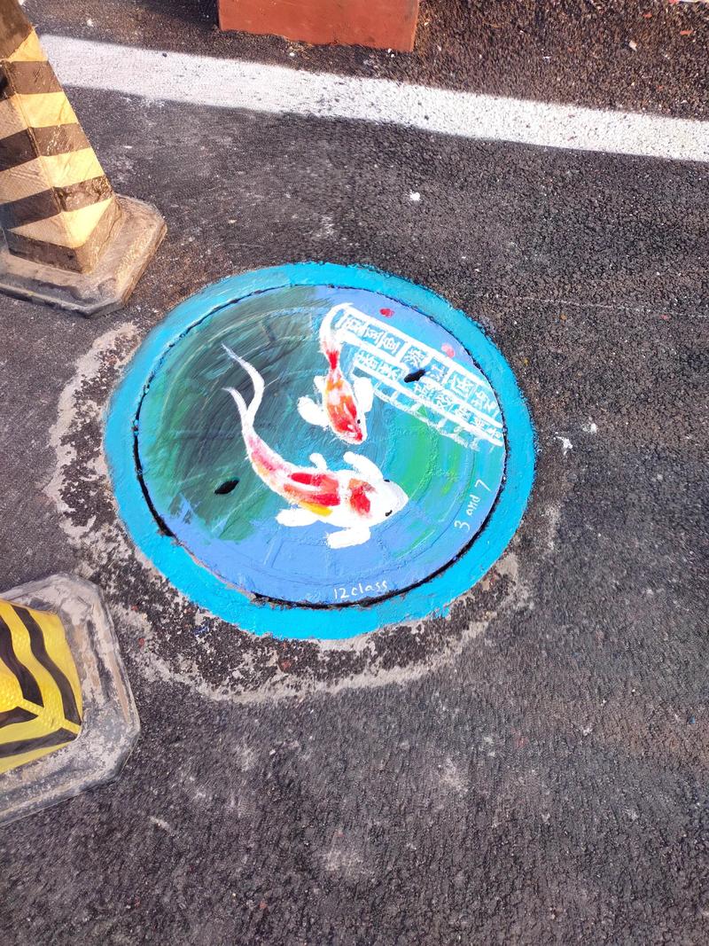 井盖画创意设计，如何让城市角落焕新彩？-图1