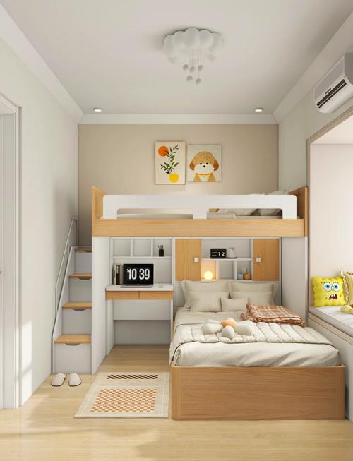 创意上下床装修效果图,这样设计能实用又省空间吗?-图1 创意上下床装修效果图,这样设计能实用又省空间吗?-图1