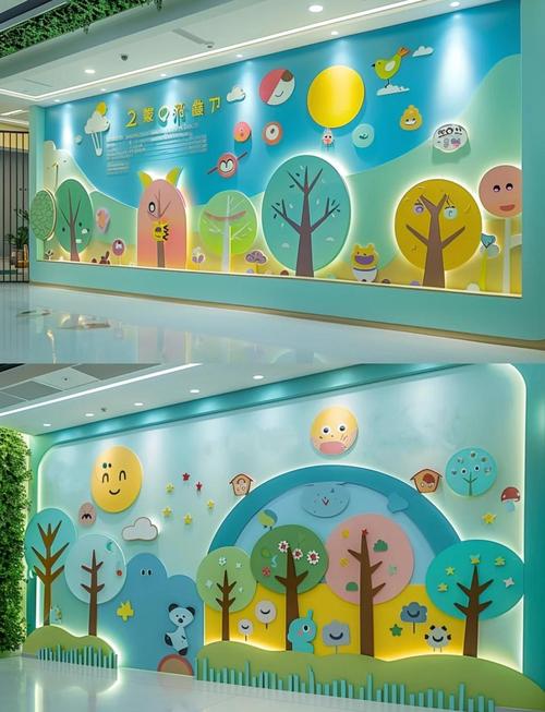 幼儿园创意照片墙设计-图2