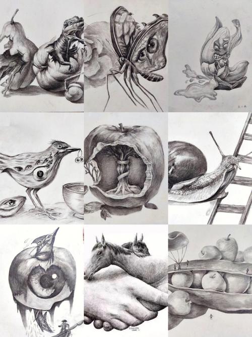 大学创意素描照片，大学创意素描照片图片-图2