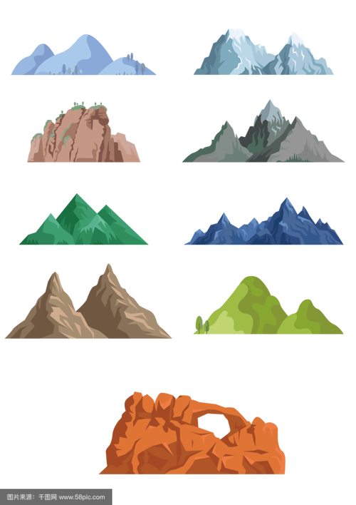 山的图形创意设计，山的图形创意设计图片-图3