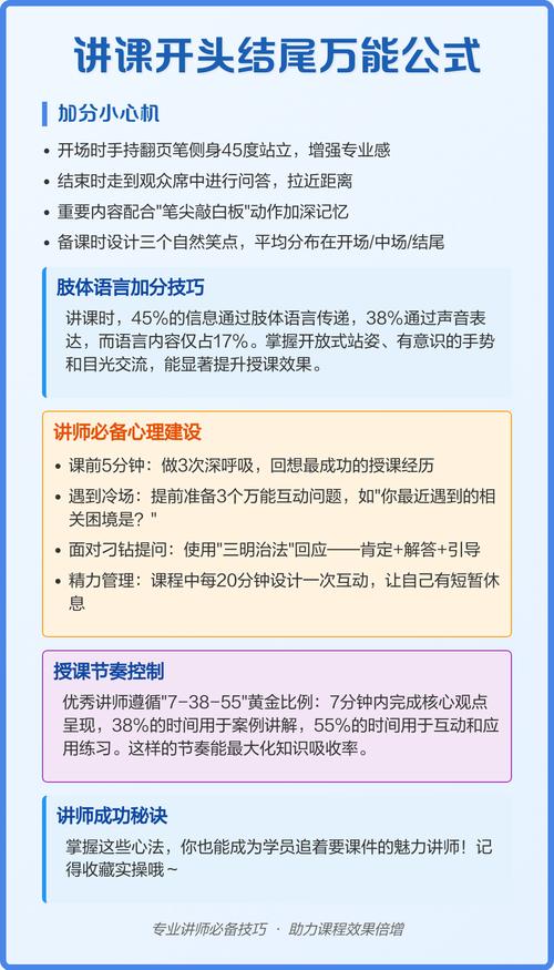 讲课开头技巧有哪些？-图1