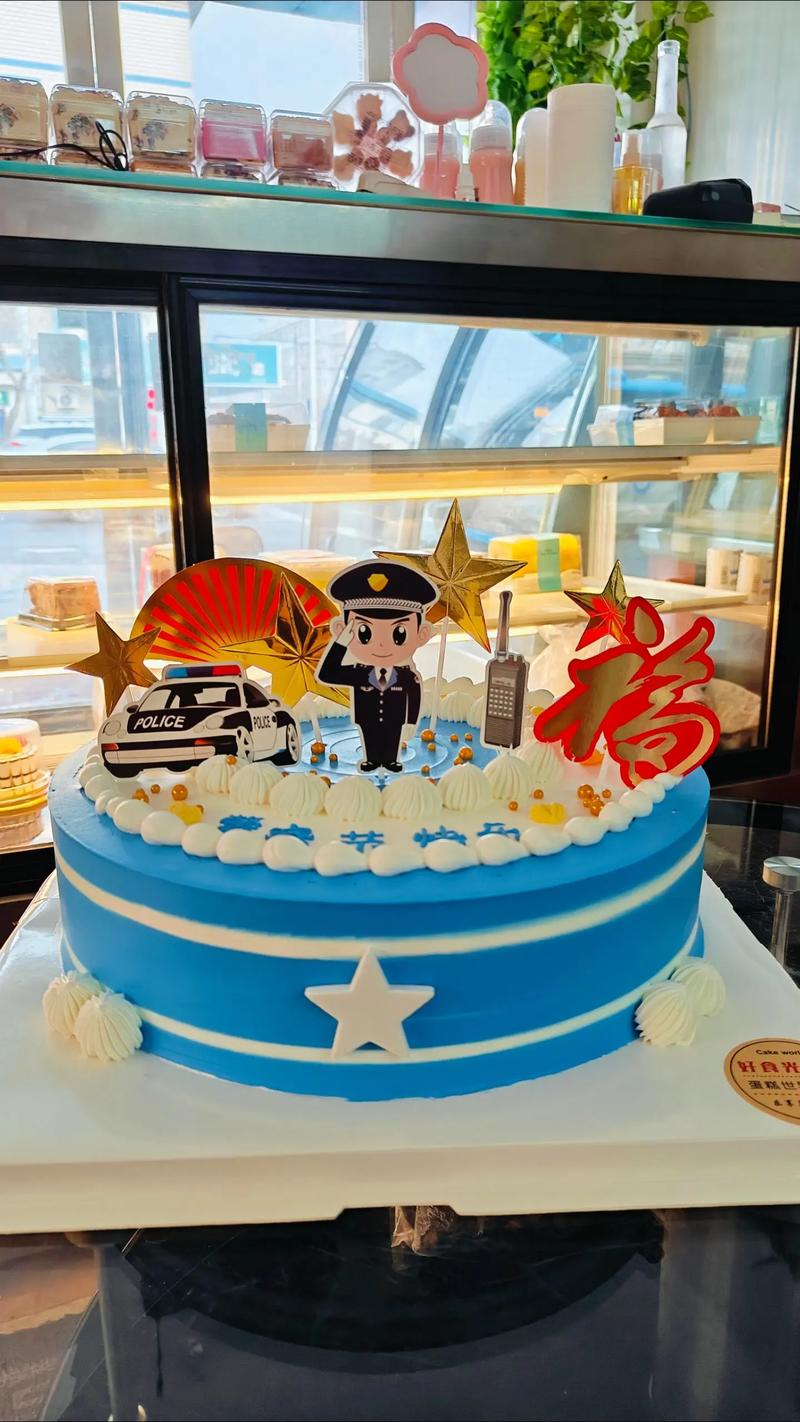 警察主题创意蛋糕图片-图3