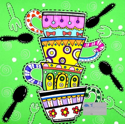创意杯子儿童画-图1 创意杯子儿童画-图1