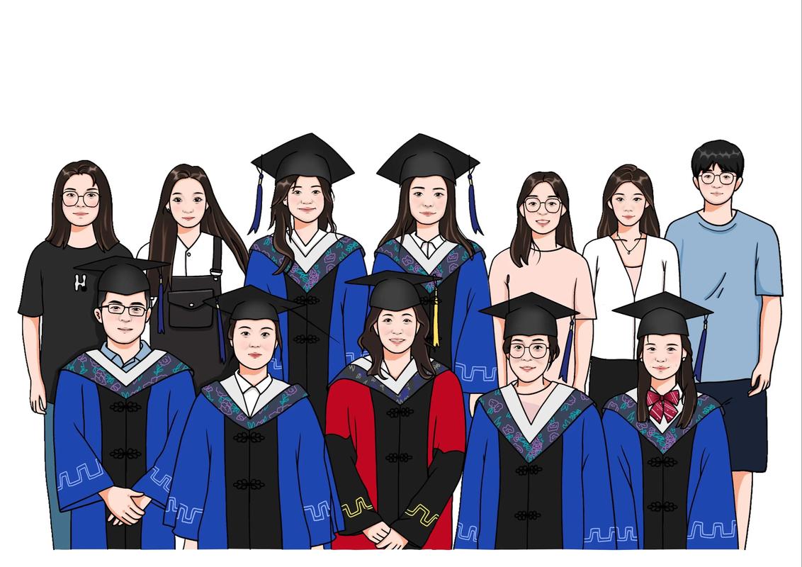 手绘创意毕业照-图1