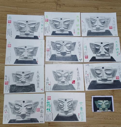 面具创意素描-图2
