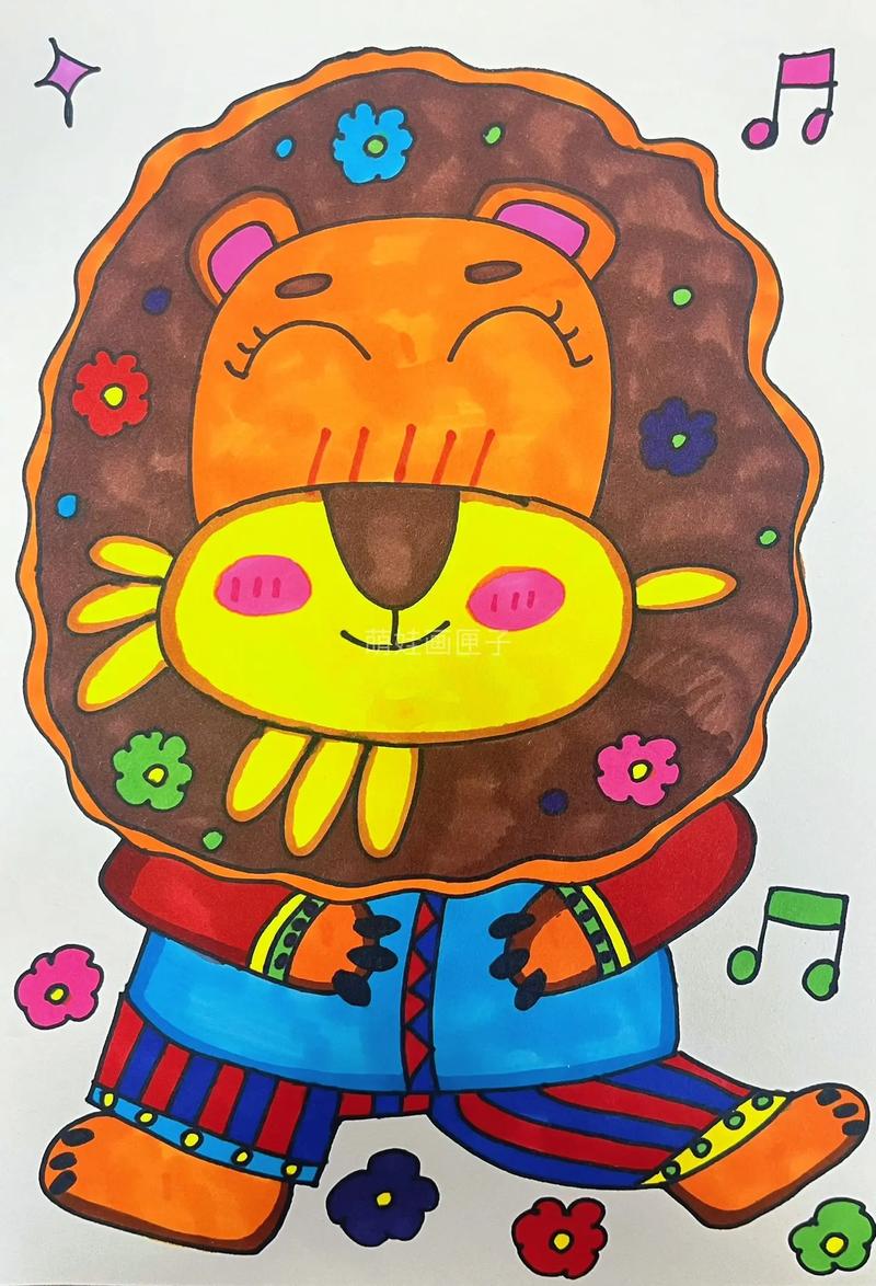 狮子创意画，如何画出独特灵魂？-图1