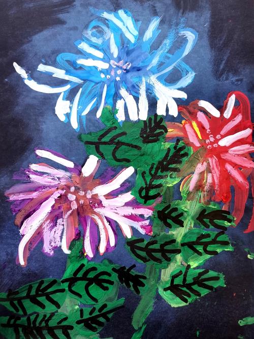 秋菊创意画，如何画出独特秋菊意境？-图2