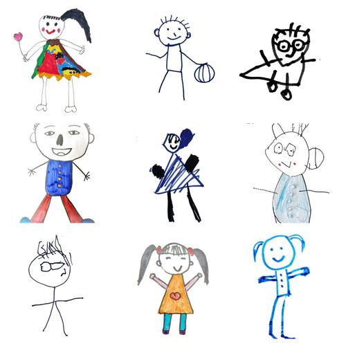 肖像创意，肖像创意作品图片幼儿园小班-图1