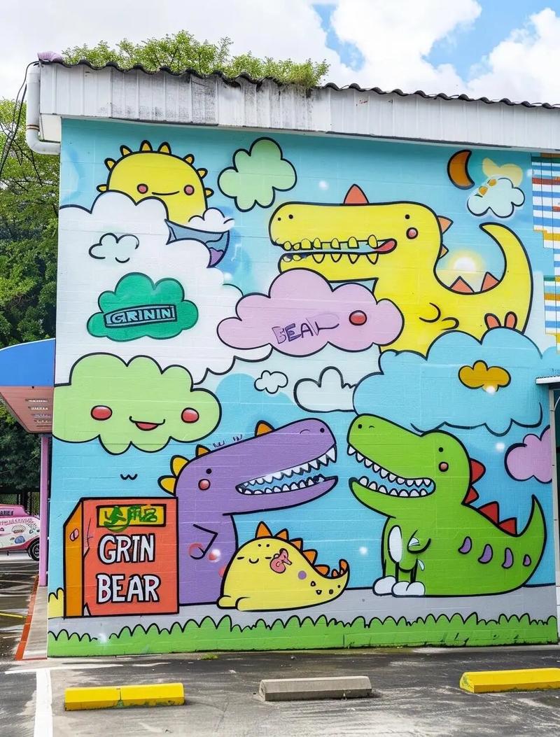 幼儿创意涂鸦,幼儿创意涂鸦整墙-图2 幼儿创意涂鸦,幼儿创意涂鸦整墙-图2