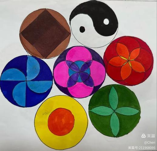 同心圆创意画，同心圆创意图案-图3