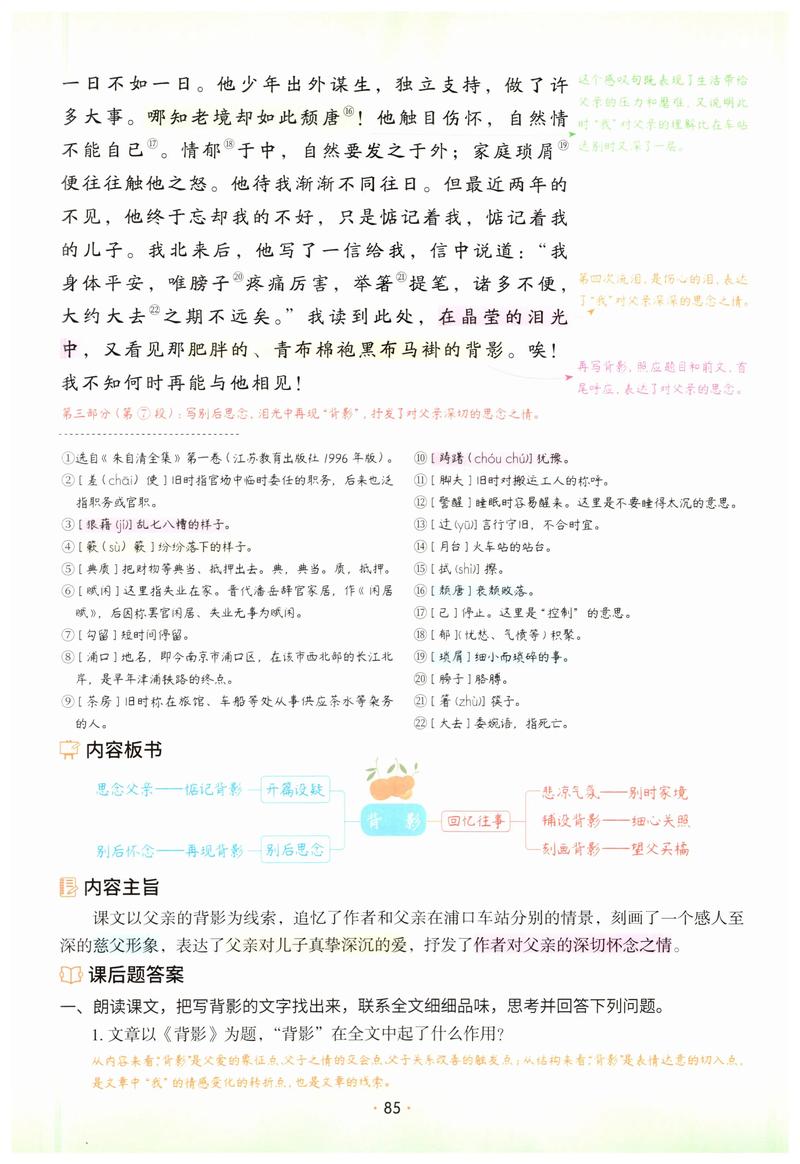 背影朗诵如何把握情感层次与语气停顿？技巧分析需聚焦哪些核心要点？-图2