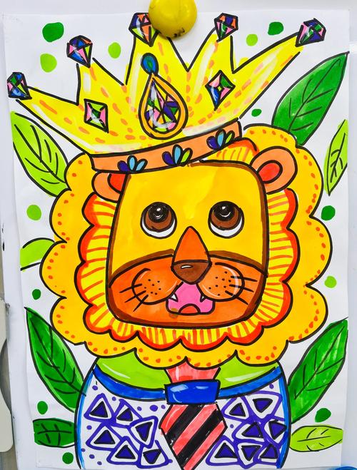 狮子创意画图片大全,如何用创意笔触画出独一无二的狮子形象?-图1 狮子创意画图片大全,如何用创意笔触画出独一无二的狮子形象?-图1